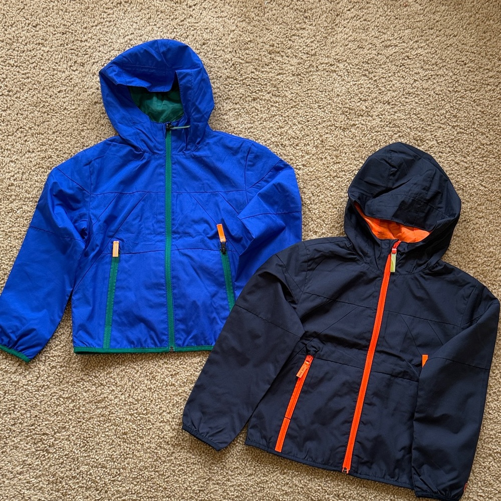 Boys Twins Champion Kids' Navy and Blue Jacket with Orange and Green Lining